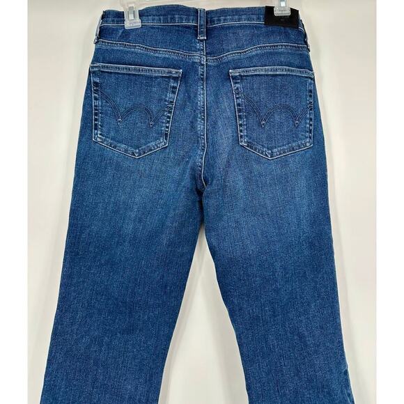 Edwin The Bree Crop slim straight Jeans in Crossroad Blue Size 27 - Picture 7 of 11